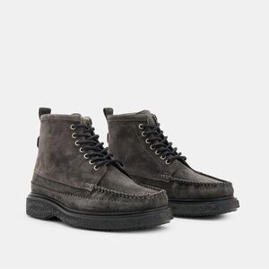 All Saints Men’s Lace Up Grey Suede Boot